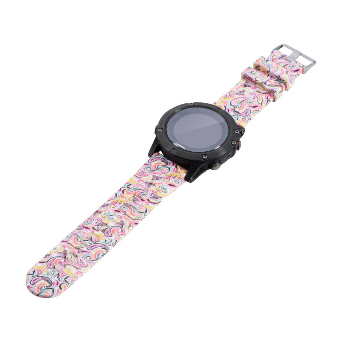 G.r41.d Main Paisley StrapsCo QuickFit 26 Silicone Rubber Replacement Watch Band Strap For Garmin Fenix 5X 3 3 HR