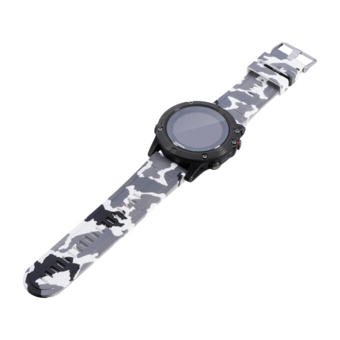 G.r41.f Main White Camo StrapsCo QuickFit 26 Silicone Rubber Replacement Watch Band Strap For Garmin Fenix 5X 3 3 HR