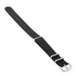 Nt4.nl.1 Angle Black StrapsCo Premium Woven Nylon Seatbelt NATO Watch Band Strap 18mm 20mm 22mm 24mm