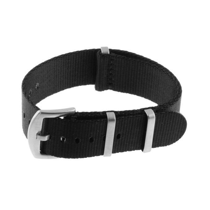 Nt4.nl.1 Main Black StrapsCo Premium Woven Nylon Seatbelt NATO Watch Band Strap 18mm 20mm 22mm 24mm