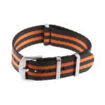 Nt4.nl.1.12 Main Black & Orange StrapsCo Premium Woven Nylon Seatbelt NATO Watch Band Strap 18mm 20mm 22mm 24mm