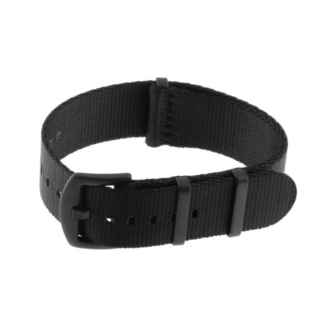 Nt4.nl.1.mb Main Black StrapsCo Premium Woven Nylon Seatbelt NATO Watch Band Strap With Black Buckle 18mm 20mm 22mm 24mm