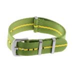 Nt4.nl.11.10 Main Green & Yellow StrapsCo Premium Woven Nylon Seatbelt NATO Watch Band Strap 18mm 20mm 22mm 24mm