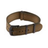 Nt4.nl.11.17.mb Main Dark Green & Khaki StrapsCo Premium Woven Nylon Seatbelt NATO Watch Band Strap With Black Buckle 18mm 20mm 22mm 24mm