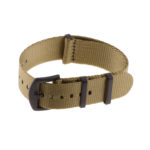 Nt4.nl.17.mb Main Khaki StrapsCo Premium Woven Nylon Seatbelt NATO Watch Band Strap With Black Buckle 18mm 20mm 22mm 24mm