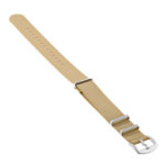 Nt4.nl.2a Angle Light Brown StrapsCo Premium Woven Nylon Seatbelt NATO Watch Band Strap 18mm 20mm 22mm 24mm