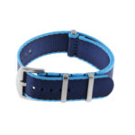 Nt4.nl.5.5a Main Blue & Dark Blue StrapsCo Premium Woven Nylon Seatbelt NATO Watch Band Strap 18mm 20mm 22mm 24mm