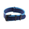 Nt4.nl.5.5a.mb Main Blue & Dark Blue StrapsCo Premium Woven Nylon Seatbelt NATO Watch Band Strap With Black Buckle 18mm 20mm 22mm 24mm