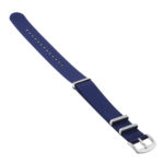 Nt4.nl.5a Angle Dark Blue StrapsCo Premium Woven Nylon Seatbelt NATO Watch Band Strap 18mm 20mm 22mm 24mm