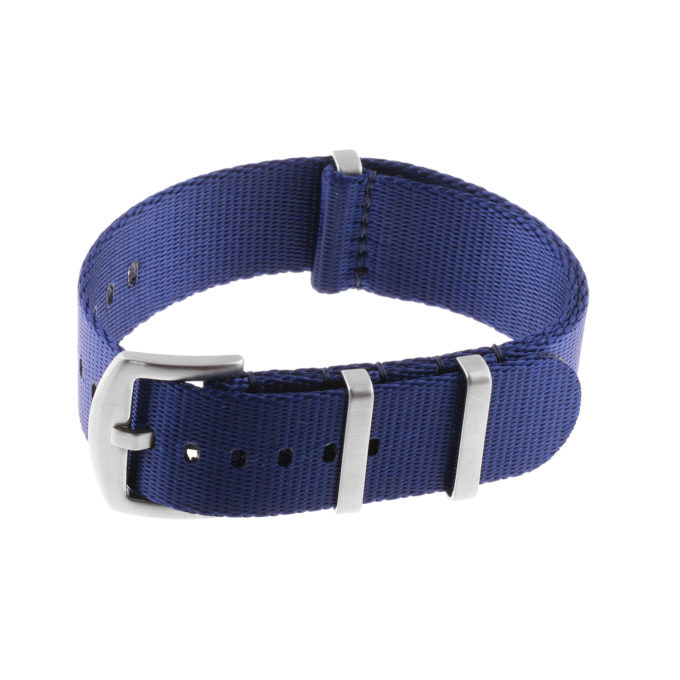 Nt4.nl.5a Main Dark Blue StrapsCo Premium Woven Nylon Seatbelt NATO Watch Band Strap 18mm 20mm 22mm 24mm