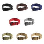 Nt4.nl.mb C All Color StrapsCo Premium Woven Nylon Seatbelt NATO Watch Band Strap With Black Buckle 18mm 20mm 22mm 24mm