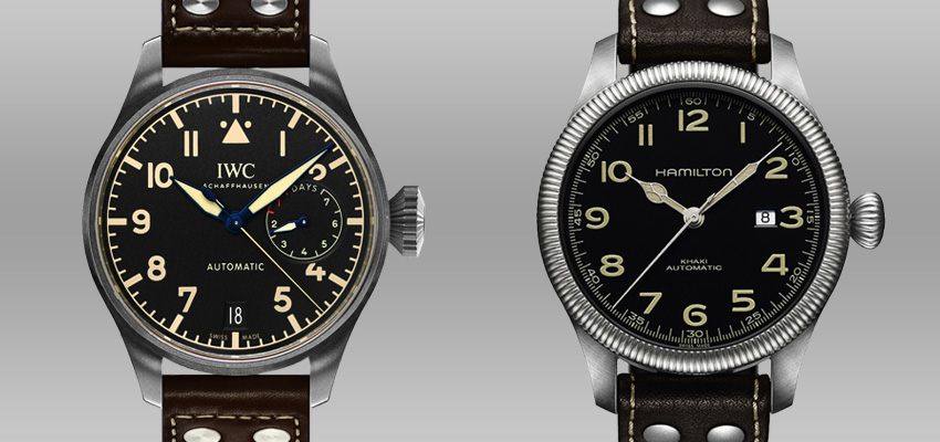 Splurge Vs Save Less Expensive Alternatives To Famous Luxury Watches Iwc Big Pilots Watch Heritage Hamilton Khaki Pioneer Auto