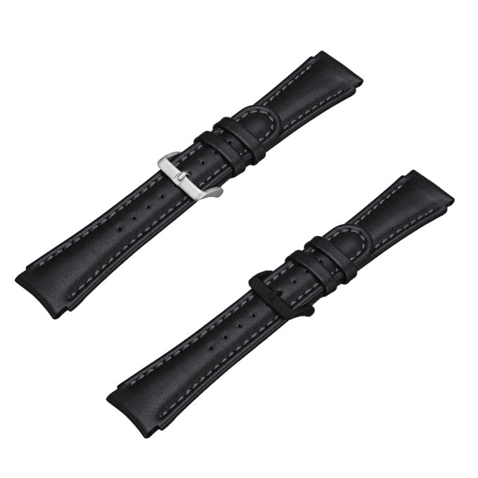 Su.l1 All Colour StrapsCo Black Genuine Leather Rubber Watch Band Strap Compatible With Suunto X Lander