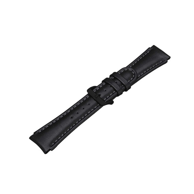 Su.l1.1.mb Alt Black (Black Buckle) StrapsCo Black Genuine Leather Rubber Watch Band Strap Compatible With Suunto X Lander