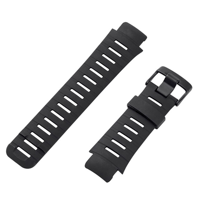 Su.r17 Up StrapsCo Black Silicone Rubber Watch Band Strap Compatible With Suunto X Lander