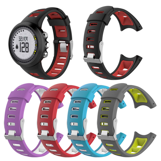 Su.r19 All Colour StrapsCo Silicone Rubber Watch Band Strap Compatible With Suunto Quest & M Series (M1, M2, M3, M4)