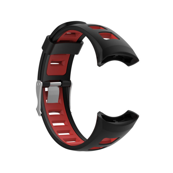 Su.r19 Alt Black & Red StrapsCo Silicone Rubber Watch Band Strap Compatible With Suunto Quest & M Series (M1, M2, M3, M4)