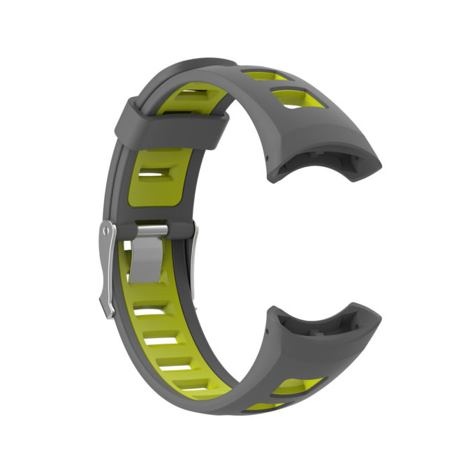 Su.r19 Alt Grey & Green StrapsCo Silicone Rubber Watch Band Strap Compatible With Suunto Quest & M Series (M1, M2, M3, M4)