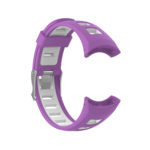 Su.r19 Alt Purple & White StrapsCo Silicone Rubber Watch Band Strap Compatible With Suunto Quest & M Series (M1, M2, M3, M4)