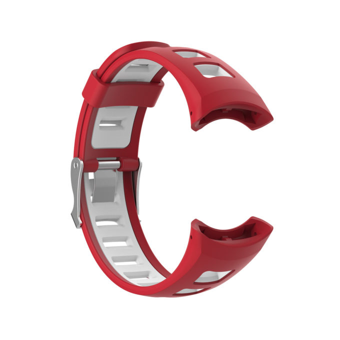 Su.r19 Alt Red & White StrapsCo Silicone Rubber Watch Band Strap Compatible With Suunto Quest & M Series (M1, M2, M3, M4)