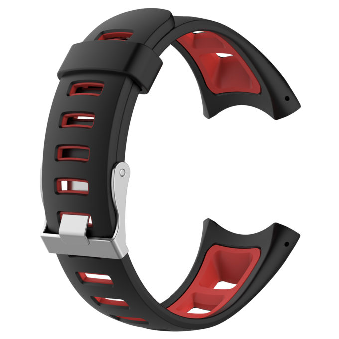 Su.r19 Back Black & Red StrapsCo Silicone Rubber Watch Band Strap Compatible With Suunto Quest & M Series (M1, M2, M3, M4)