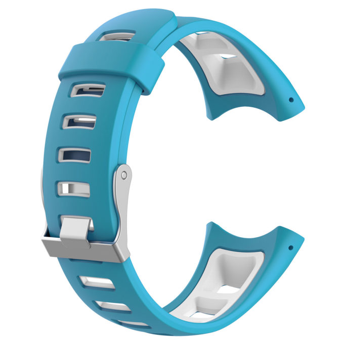 Su.r19 Back Blue & White StrapsCo Silicone Rubber Watch Band Strap Compatible With Suunto Quest & M Series (M1, M2, M3, M4)