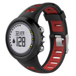 Su.r19 Main Black & Red StrapsCo Silicone Rubber Watch Band Strap Compatible With Suunto Quest & M Series (M1, M2, M3, M4)