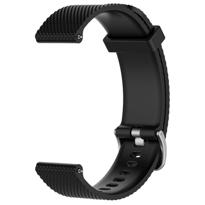 Su.r20 Alt Black StrapsCo Silicone Rubber Watch Band Strap Compatible With Suunto 3 Fitness