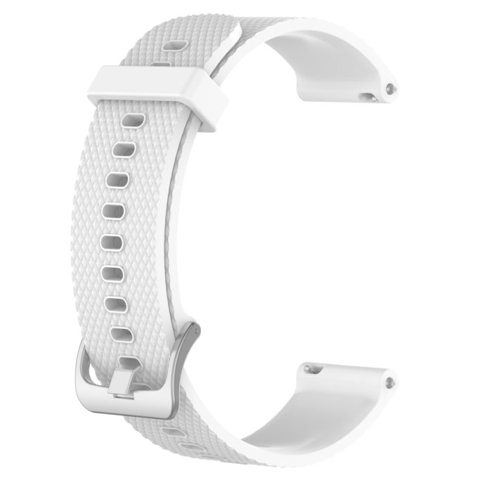 Su.r20 Back White StrapsCo Silicone Rubber Watch Band Strap Compatible With Suunto 3 Fitness