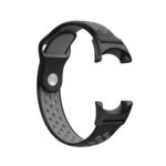 Su.r21 Alt Black & Grey StrapsCo Perforated Silicone Rubber Watch Band Strap Compatible With Suunto Core
