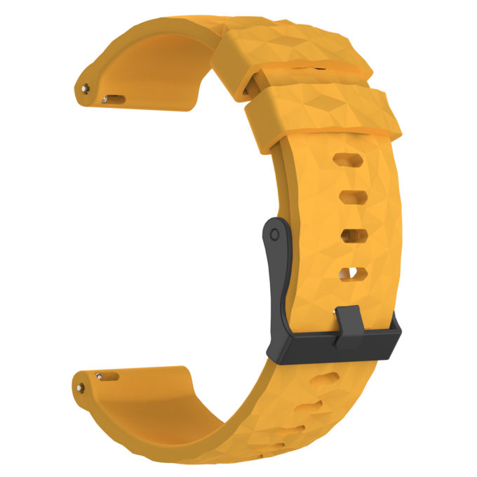 Su.r22.12.mb Back Orange StrapsCo Silicone Rubber Watch Band Strap With Black Buckle Compatible With Suunto Spartan Sport Wrist HR Baro