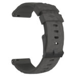 Su.r22.7.mb Back Grey StrapsCo Silicone Rubber Watch Band Strap With Black Buckle Compatible With Suunto Spartan Sport Wrist HR Baro