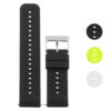 Su.r23 Gallery Black (Silver Buckle) StrapsCo Silicone Rubber Watch Band Strap Compatible With Suunto Spartan Sport Wrist HR Baro