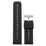 Su.r23 Main Black (Silver Buckle) StrapsCo Silicone Rubber Watch Band Strap Compatible With Suunto Spartan Sport Wrist HR Baro