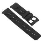 Su.r23.mb Angle Black (Black Buckle) StrapsCo Silicone Rubber Watch Band Strap Compatible With Suunto Spartan Sport Wrist HR Baro