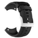 Su.r24 Back Black StrapsCo Silicone Rubber Watch Band Strap Compatible With Suunto 9