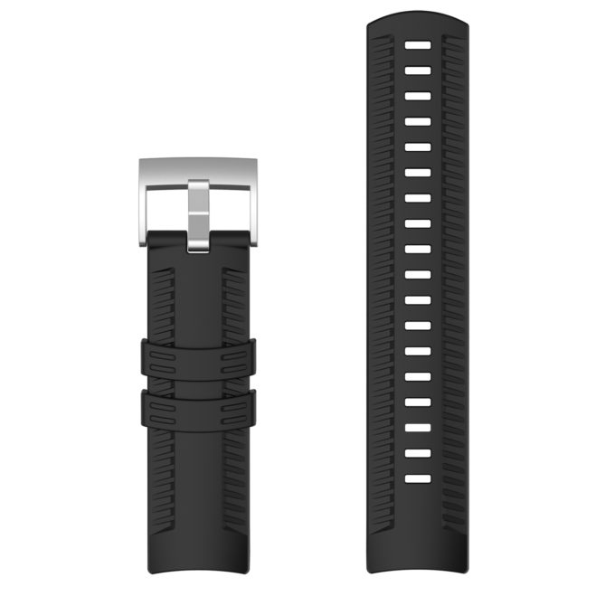 Su.r24 Up Black StrapsCo Silicone Rubber Watch Band Strap Compatible With Suunto 9