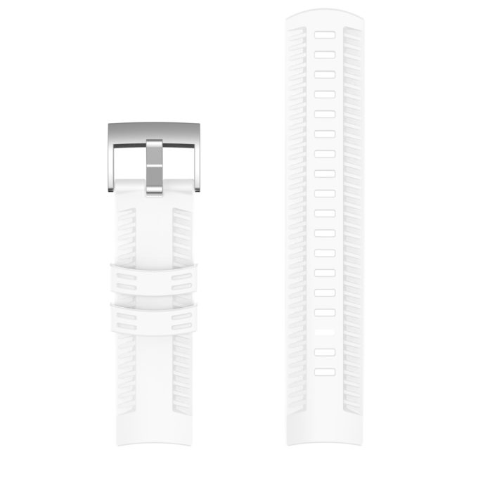 Su.r24 Up White StrapsCo Silicone Rubber Watch Band Strap Compatible With Suunto 9