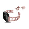 Fb.m80.rg Angle Rose Gold StrapsCo Alloy Watch Bracelet Band Strap With Rhinestones For Fitbit Versa