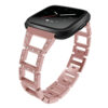 Fb.m80.rg Main Rose Gold StrapsCo Alloy Watch Bracelet Band Strap With Rhinestones For Fitbit Versa
