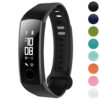 H.r4.1 Gallery Black StrapsCo Silicone Rubber Watch Band Strap Compatible With Huawei Honor Band 3