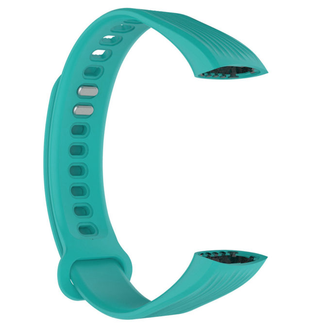 H.r4.11a Alt Turquoise StrapsCo Silicone Rubber Watch Band Strap Compatible With Huawei Honor Band 3
