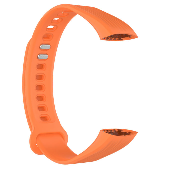 H.r4.12 Alt Orange StrapsCo Silicone Rubber Watch Band Strap Compatible With Huawei Honor Band 3