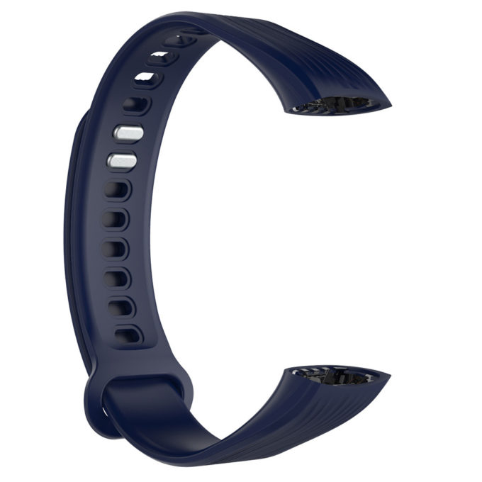 H.r4.5 Alt Dark Blue StrapsCo Silicone Rubber Watch Band Strap Compatible With Huawei Honor Band 3