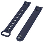 H.r4.5 Angle Dark Blue StrapsCo Silicone Rubber Watch Band Strap Compatible With Huawei Honor Band 3