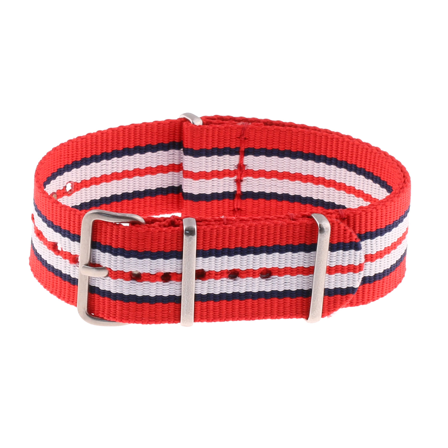 Nt2.nl.6.5.22 Nato Strap In Red Navy & White