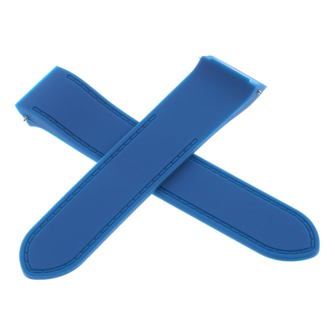 R.cart1.5 Cross Blue Strapsco Silicone Rubber Watch Band For Cartier Roadster