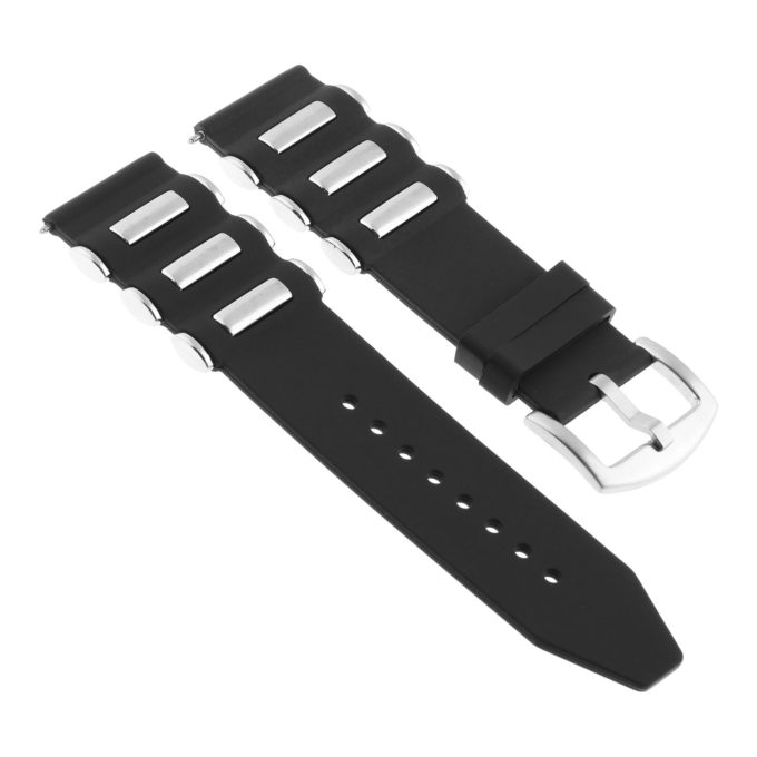 R.iv11 Main Strapsco Silicone Rubber Watch Band For Invicta Bullet & More