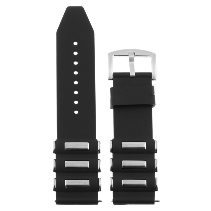 R.iv11 Up Strapsco Silicone Rubber Watch Band For Invicta Bullet & More