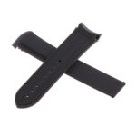 R.om4.1.1 Cross Black Strapsco Silicone Rubber Watch Band For Omega Seamaster Planet Ocean